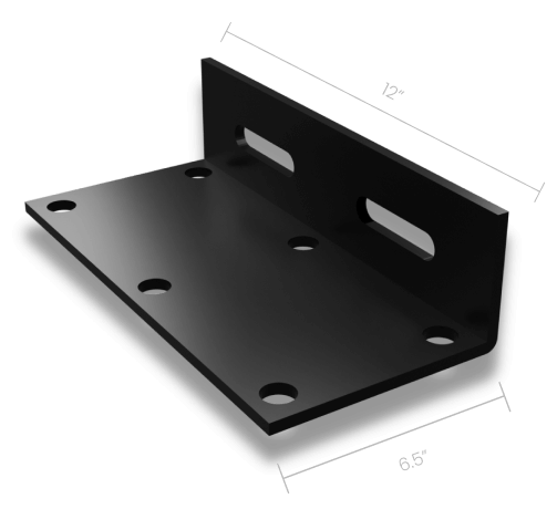 Steel bracket render with measurments